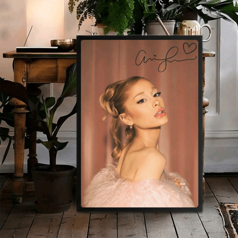 Ariana Grande Poster with Frame - Vibes DistrictAriana Grande Poster with Frame poster GoldVibes District