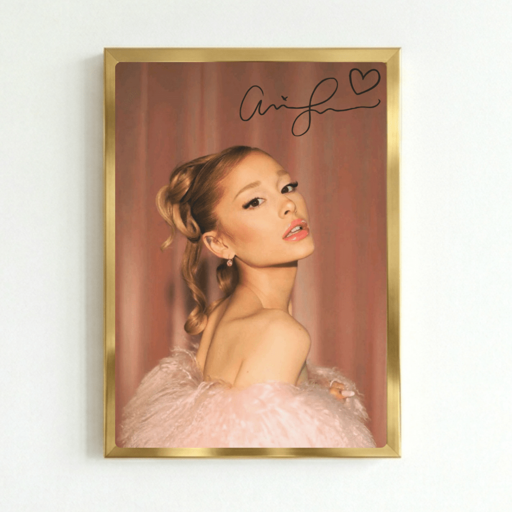 Ariana Grande Poster with Frame - Vibes DistrictAriana Grande Poster with Frame poster GoldVibes District