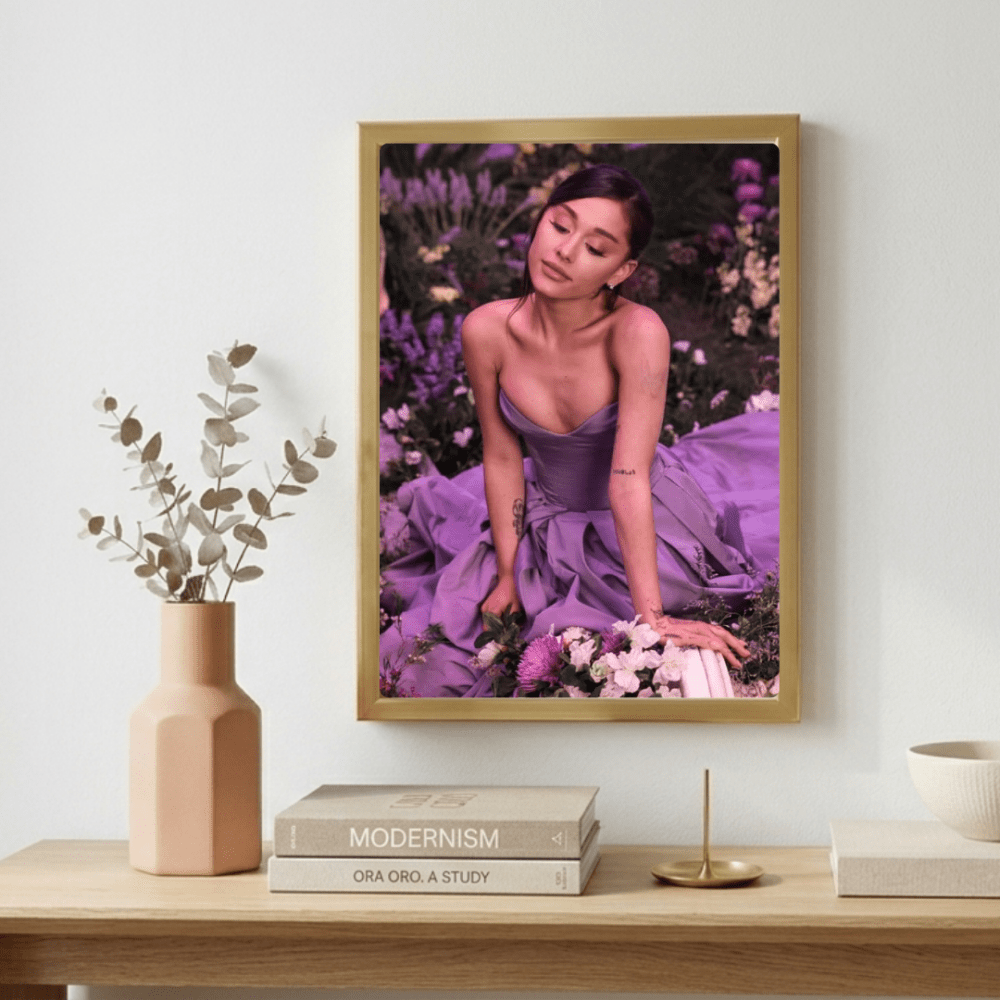 Ariana Grande Poster with Frame - Vibes DistrictAriana Grande Poster with Frame poster GoldVibes District