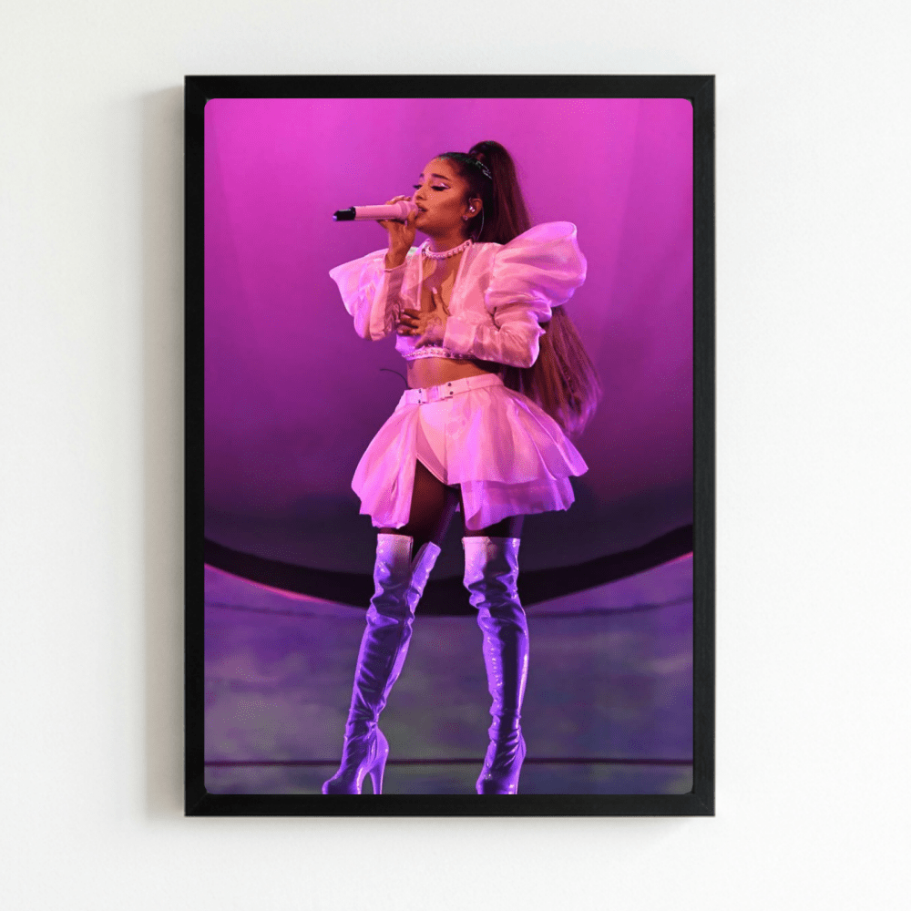 Ariana Grande Poster with Frame - Vibes DistrictAriana Grande Poster with Frame poster NeroVibes District