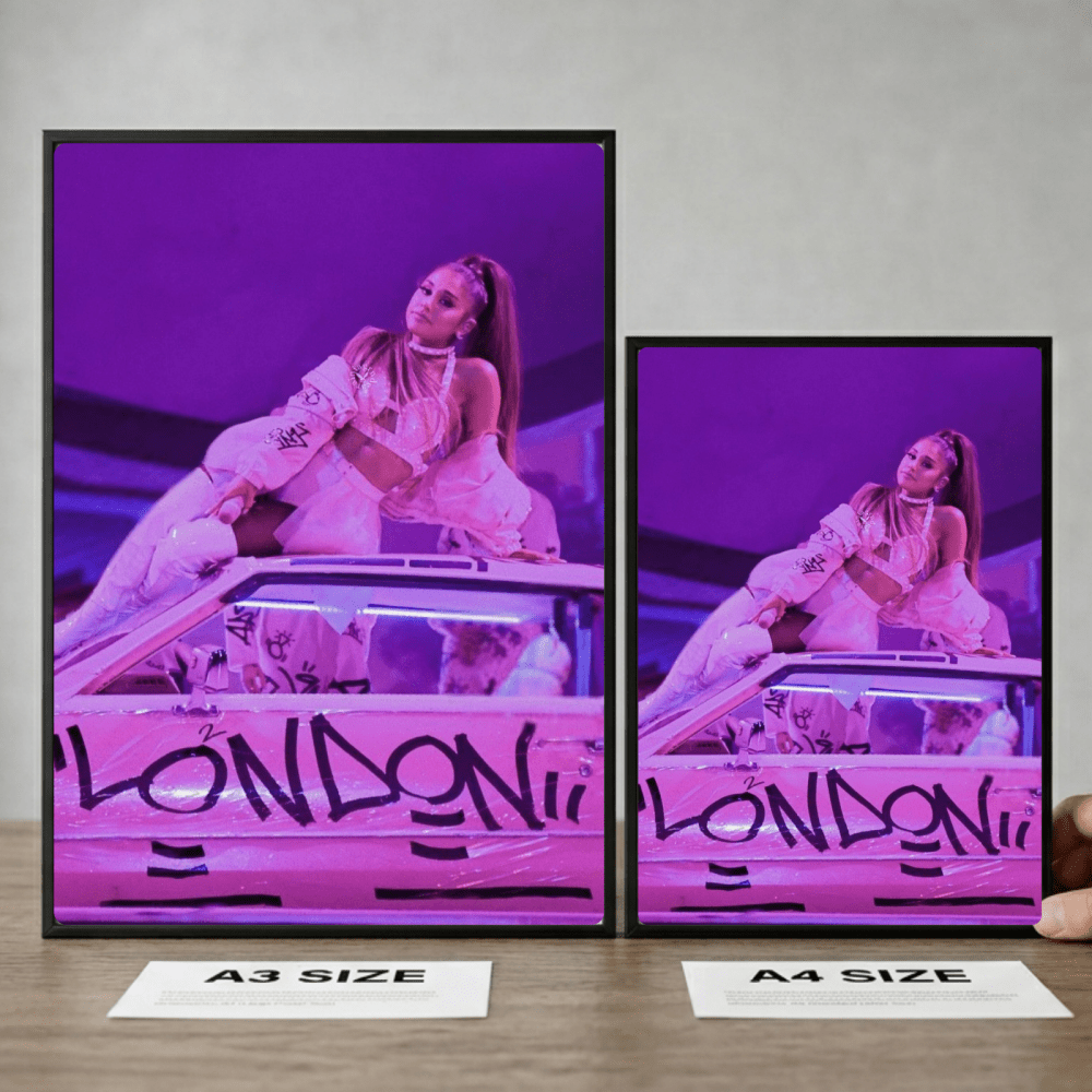 Ariana Grande Poster with Frame - Vibes DistrictAriana Grande Poster with Frame poster GoldVibes District
