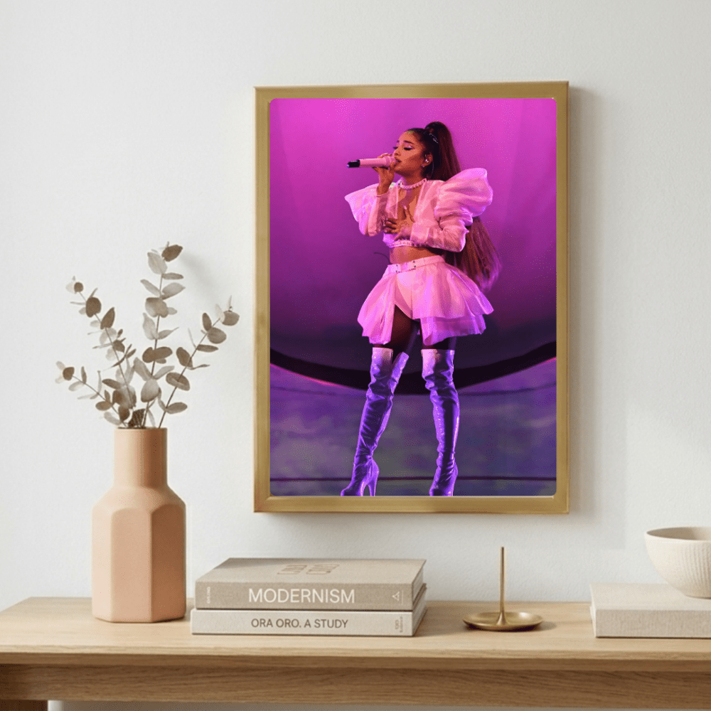 Ariana Grande Poster with Frame - Vibes DistrictAriana Grande Poster with Frame poster GoldVibes District