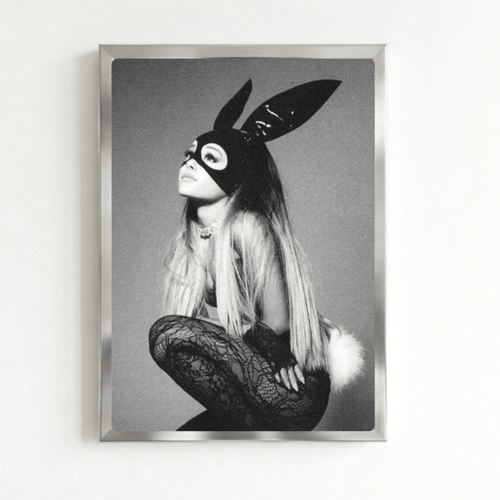 Ariana Grande Poster with Frame - Vibes DistrictAriana Grande Poster with Frame poster SilverVibes District