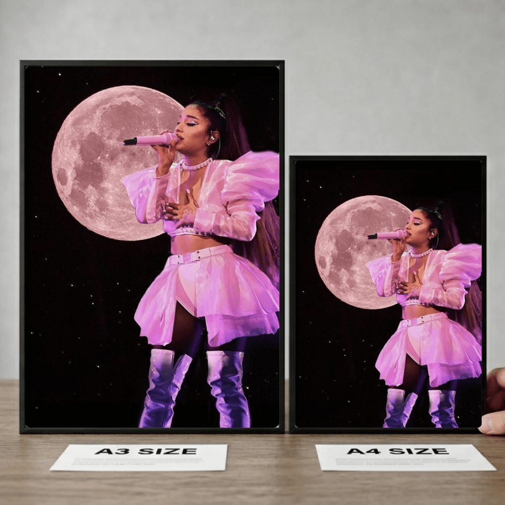 Ariana Grande Poster with Frame - Vibes DistrictAriana Grande Poster with Frame poster GoldVibes District