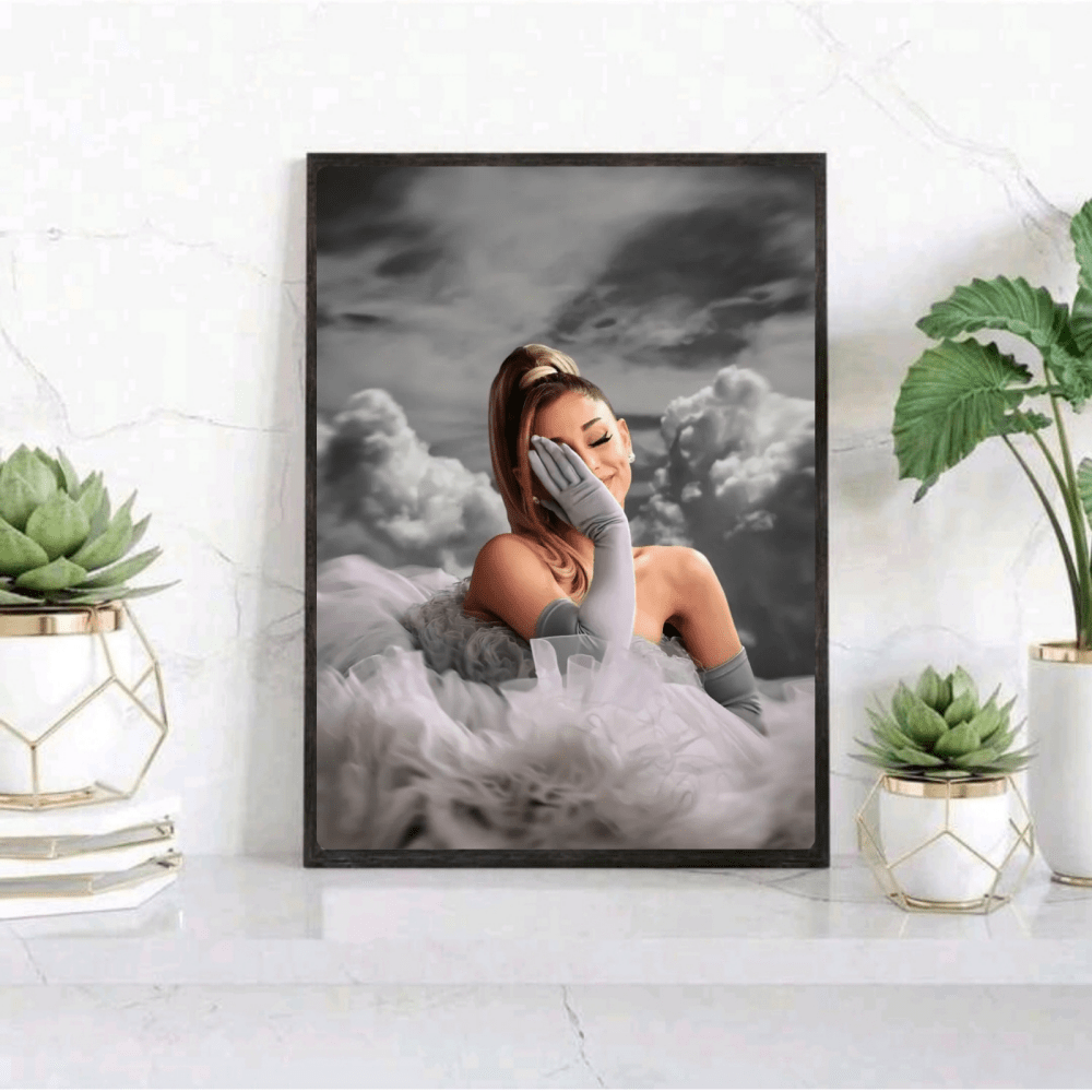 Ariana Grande Poster with Frame - Vibes DistrictAriana Grande Poster with Frame poster GoldVibes District