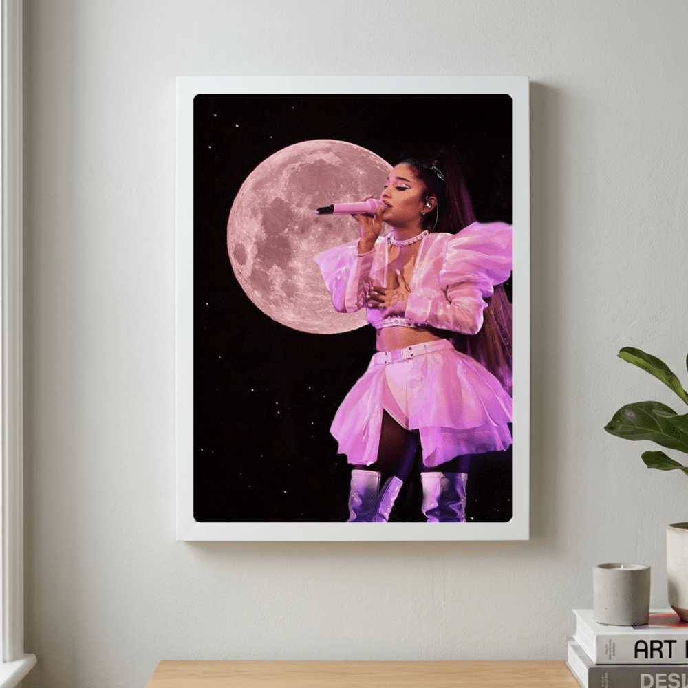 Ariana Grande Poster with Frame - Vibes DistrictAriana Grande Poster with Frame poster GoldVibes District