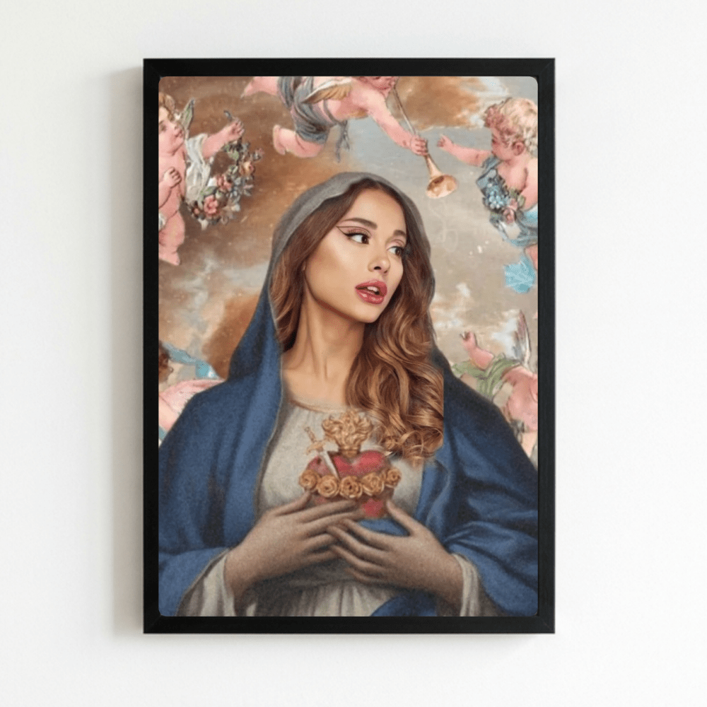 Ariana Grande Poster with Frame - Vibes DistrictAriana Grande Poster with Frame poster NeroVibes District
