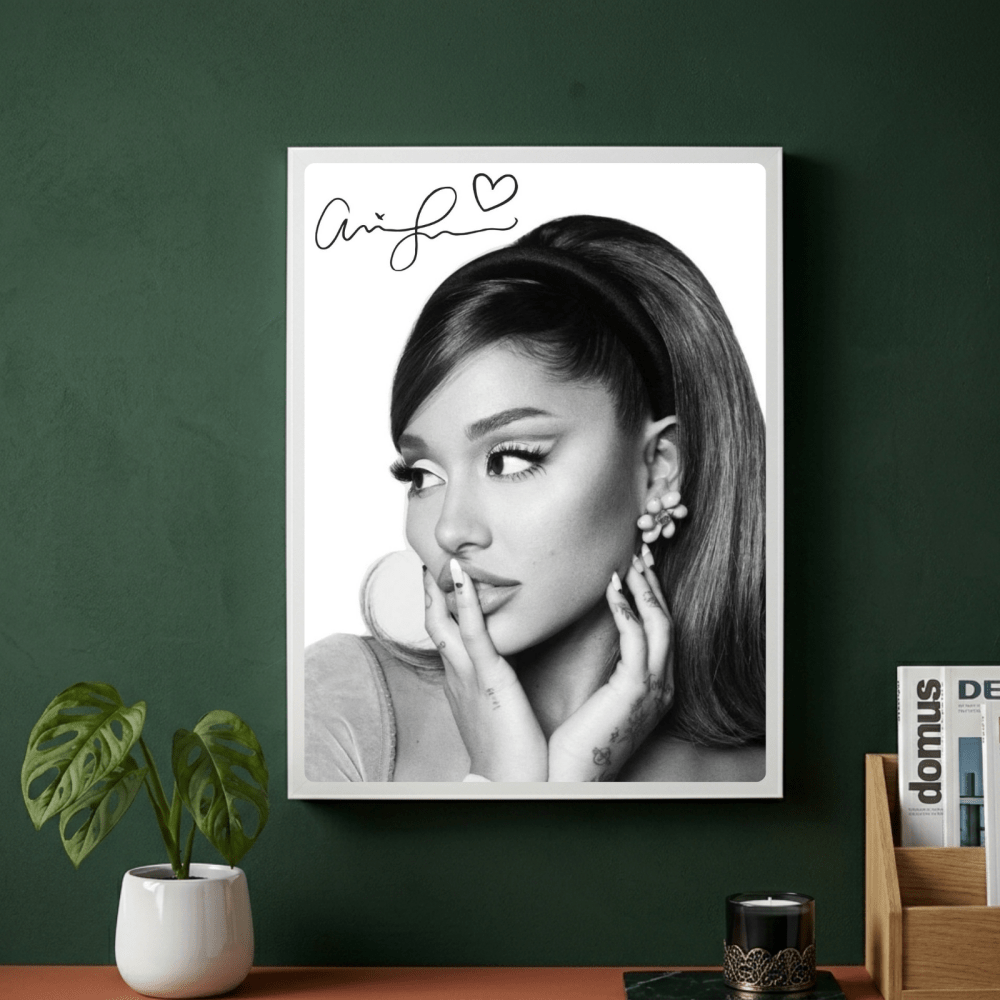 Ariana Grande Poster with Frame - Vibes DistrictAriana Grande Poster with Frame poster GoldVibes District
