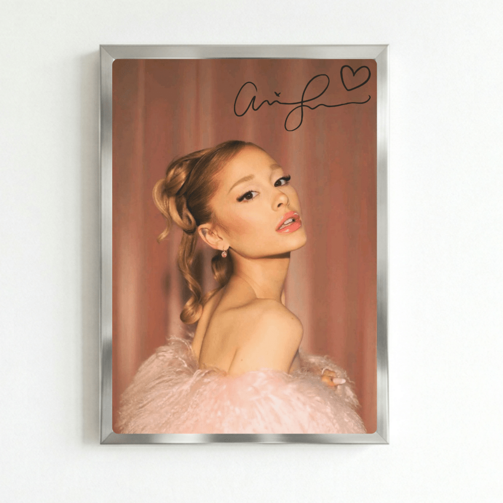 Ariana Grande Poster with Frame - Vibes DistrictAriana Grande Poster with Frame poster SilverVibes District