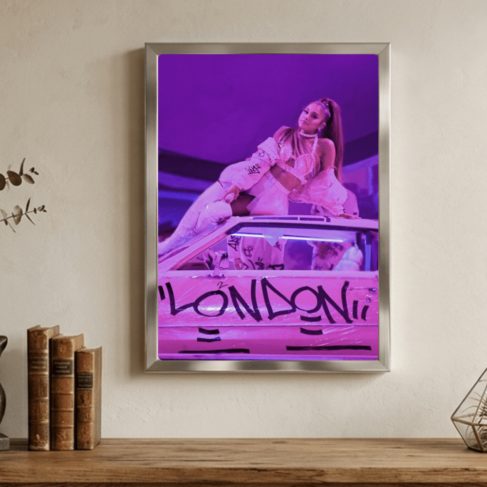 Ariana Grande Poster with Frame - Vibes DistrictAriana Grande Poster with Frame poster GoldVibes District