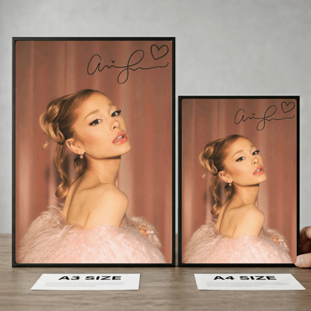 Ariana Grande Poster with Frame - Vibes DistrictAriana Grande Poster with Frame poster GoldVibes District