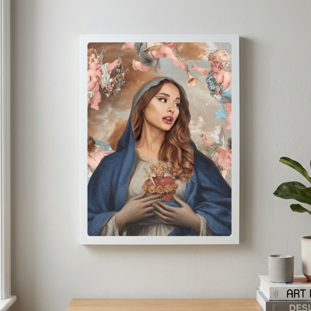 Ariana Grande Poster with Frame - Vibes DistrictAriana Grande Poster with Frame poster GoldVibes District