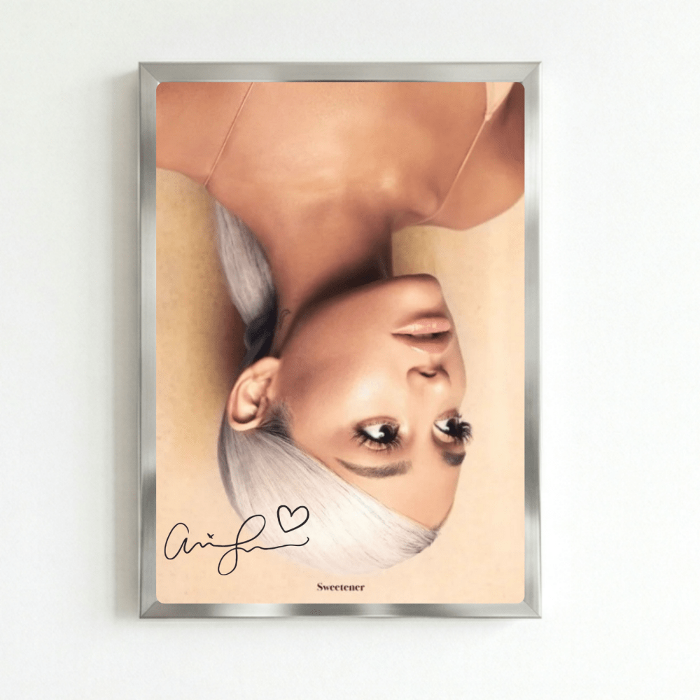 Ariana Grande - Sweetener Poster with Frame - Vibes DistrictAriana Grande - Sweetener Poster with Frame poster SilverVibes District