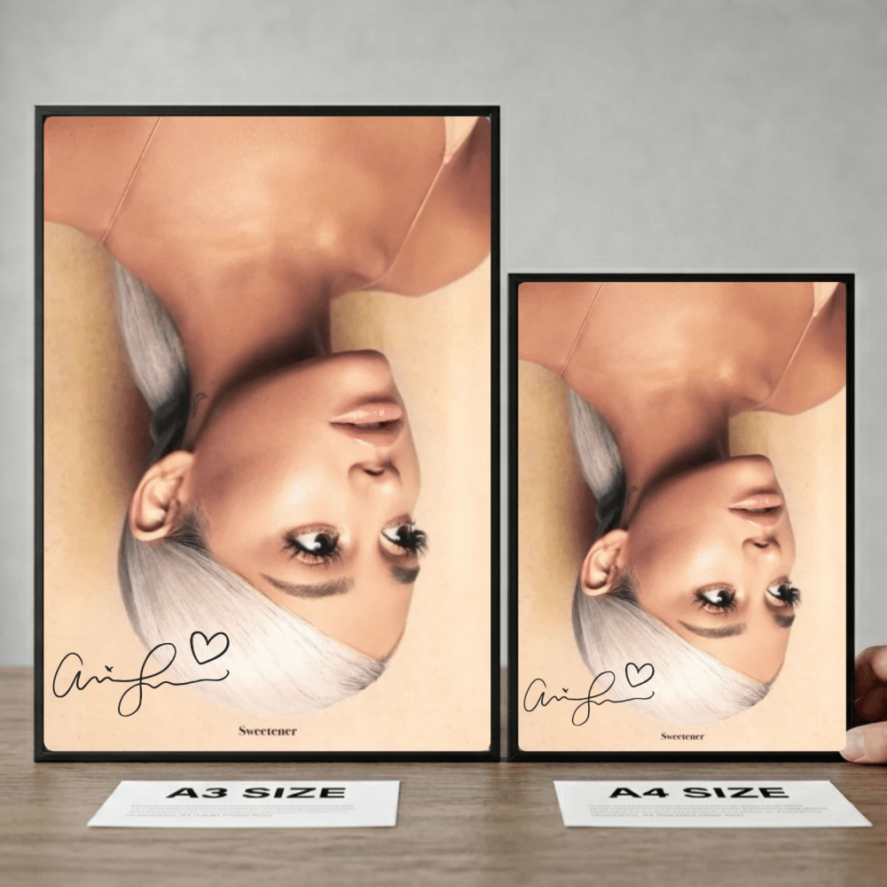 Ariana Grande - Sweetener Poster with Frame - Vibes DistrictAriana Grande - Sweetener Poster with Frame poster GoldVibes District