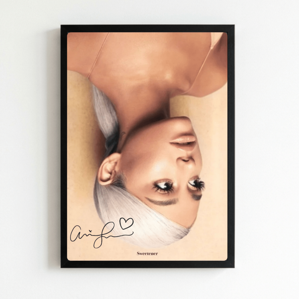 Ariana Grande - Sweetener Poster with Frame - Vibes DistrictAriana Grande - Sweetener Poster with Frame poster NeroVibes District