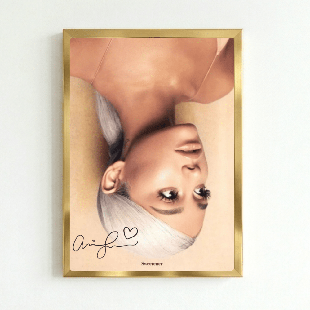 Ariana Grande - Sweetener Poster with Frame - Vibes DistrictAriana Grande - Sweetener Poster with Frame poster GoldVibes District