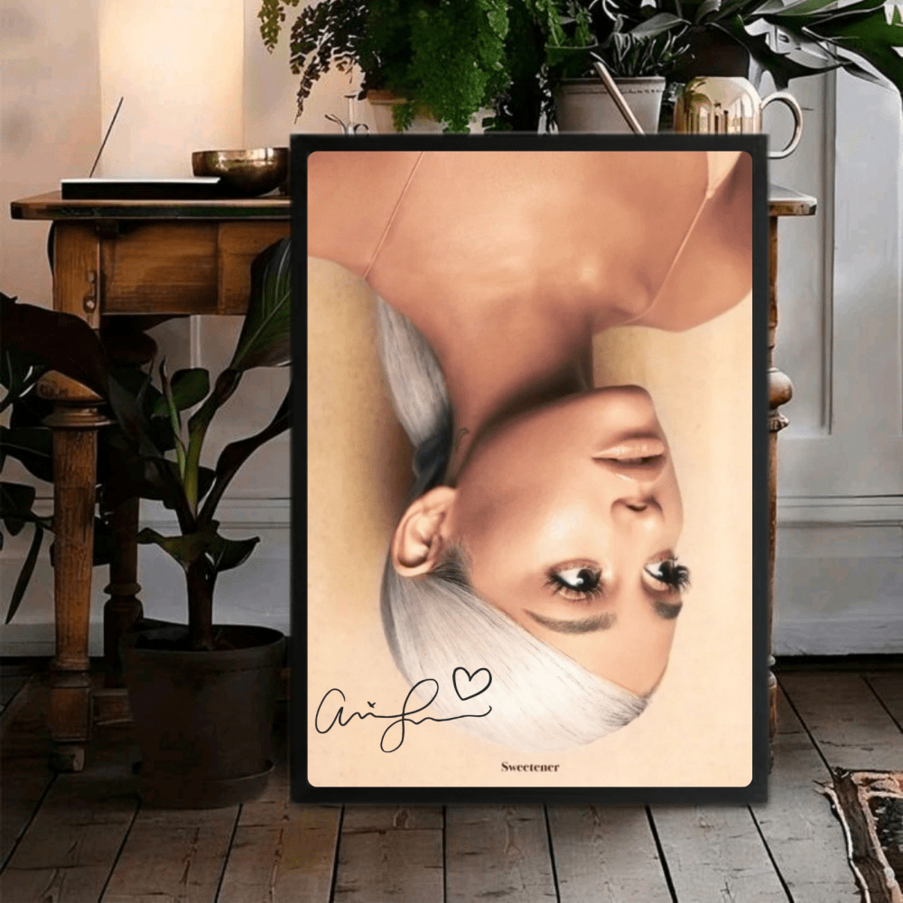 Ariana Grande - Sweetener Poster with Frame - Vibes DistrictAriana Grande - Sweetener Poster with Frame poster GoldVibes District