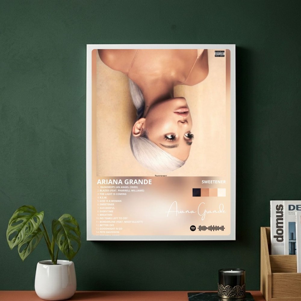 Ariana Grande - Sweetener Poster with Frame - Vibes DistrictAriana Grande - Sweetener Poster with Frame poster SilverVibes District