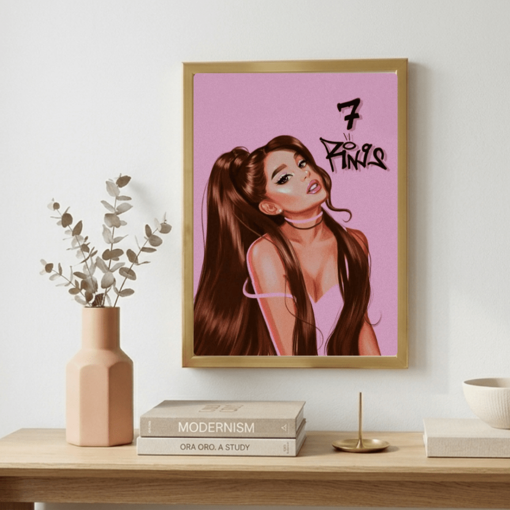 Ariana Grande - Thank U Next Poster with Frame - Vibes DistrictAriana Grande - Thank U Next Poster with Frame poster NeroVibes District