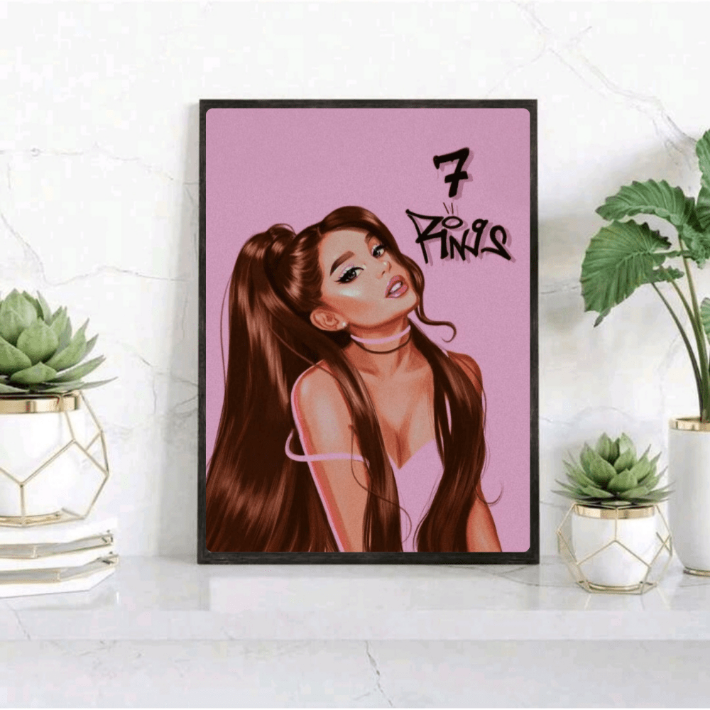 Ariana Grande - Thank U Next Poster with Frame - Vibes DistrictAriana Grande - Thank U Next Poster with Frame poster NeroVibes District