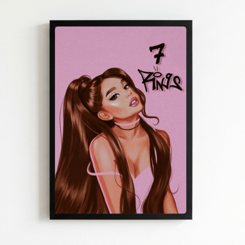 Ariana Grande - Thank U Next Poster with Frame - Vibes DistrictAriana Grande - Thank U Next Poster with Frame poster NeroVibes District