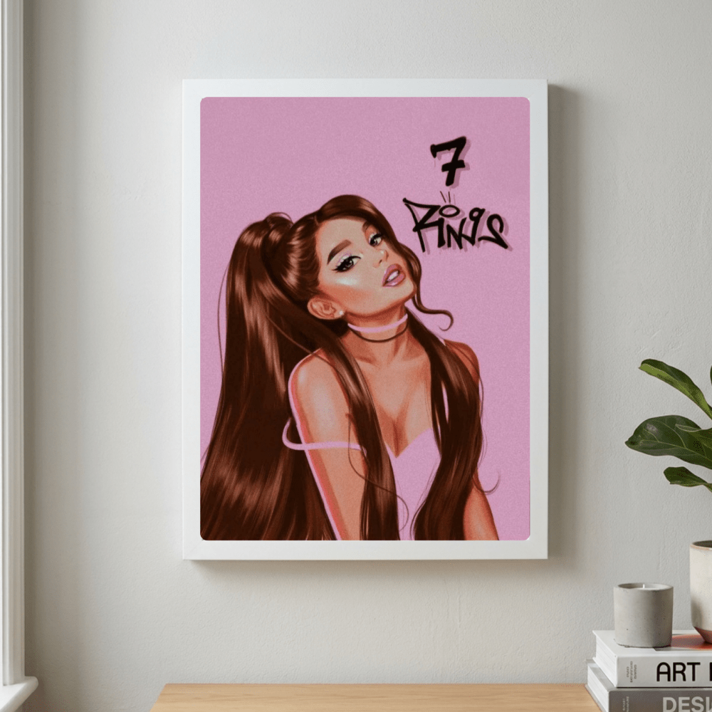 Ariana Grande - Thank U Next Poster with Frame - Vibes DistrictAriana Grande - Thank U Next Poster with Frame poster NeroVibes District