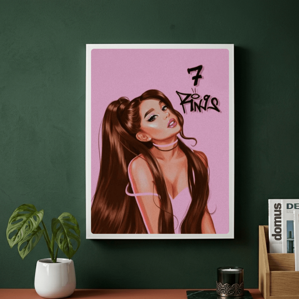 Ariana Grande - Thank U Next Poster with Frame - Vibes DistrictAriana Grande - Thank U Next Poster with Frame poster NeroVibes District