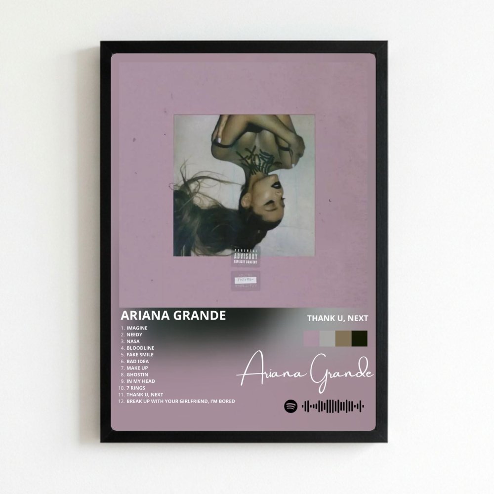 Ariana Grande – Thank U Next Poster with Frame - Vibes DistrictAriana Grande – Thank U Next Poster with Frame NeroVibes District