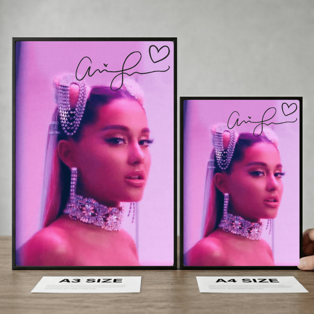 Ariana Grande - Thank U Next Poster with Frame - Vibes DistrictAriana Grande - Thank U Next Poster with Frame poster NeroVibes District
