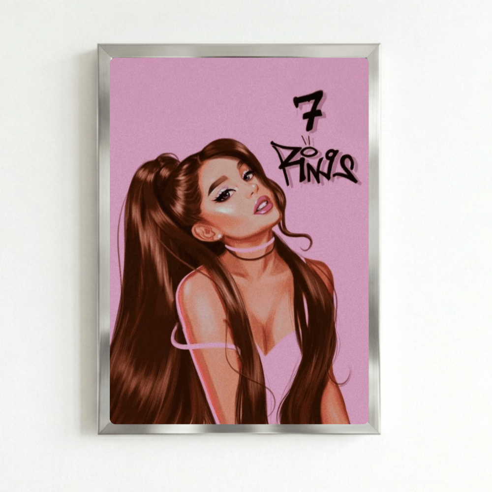 Ariana Grande - Thank U Next Poster with Frame - Vibes DistrictAriana Grande - Thank U Next Poster with Frame poster NeroVibes District