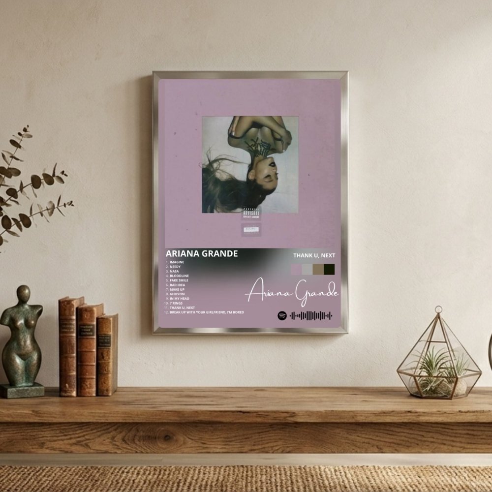 Ariana Grande – Thank U Next Poster with Frame - Vibes DistrictAriana Grande – Thank U Next Poster with Frame SilverVibes District