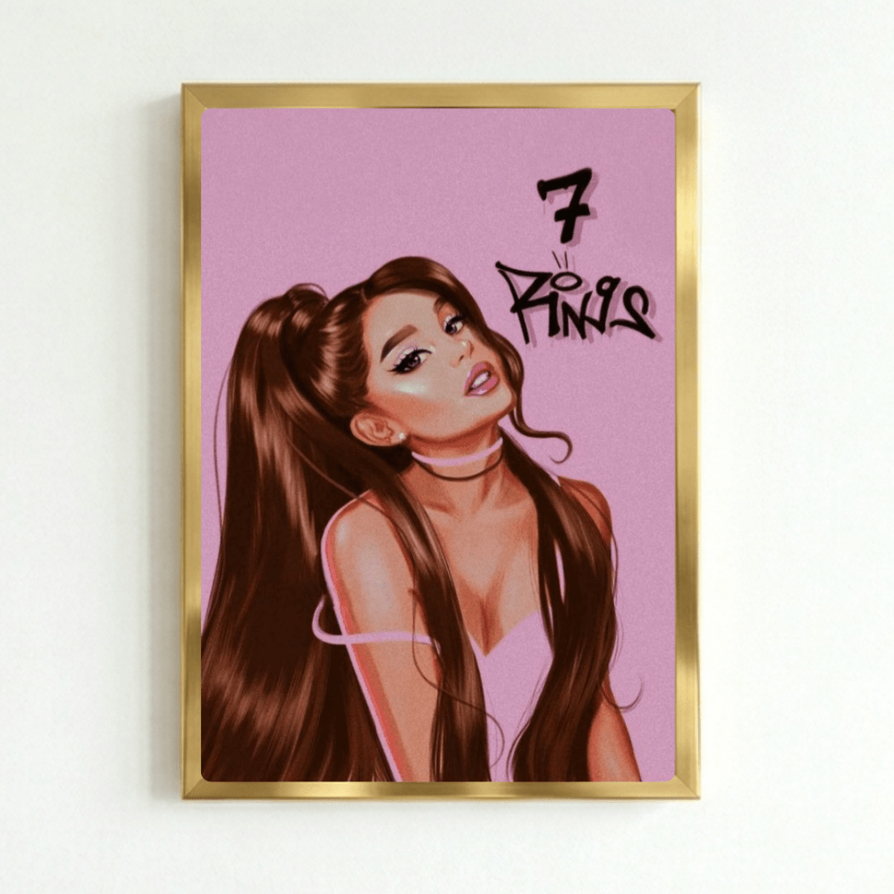 Ariana Grande - Thank U Next Poster with Frame - Vibes DistrictAriana Grande - Thank U Next Poster with Frame poster NeroVibes District