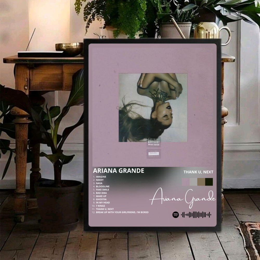 Ariana Grande – Thank U Next Poster with Frame - Vibes DistrictAriana Grande – Thank U Next Poster with Frame SilverVibes District