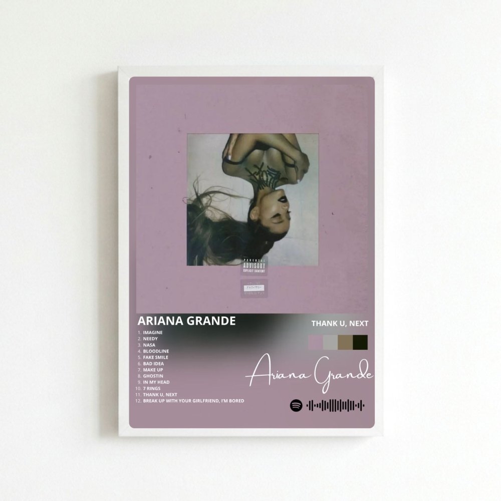 Ariana Grande – Thank U Next Poster with Frame - Vibes DistrictAriana Grande – Thank U Next Poster with Frame BiancoVibes District