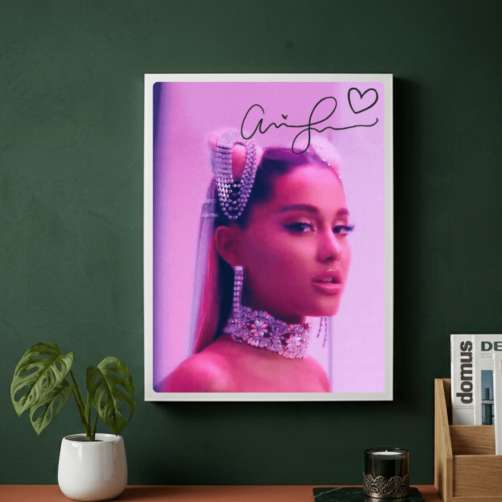 Ariana Grande - Thank U Next Poster with Frame - Vibes DistrictAriana Grande - Thank U Next Poster with Frame poster NeroVibes District