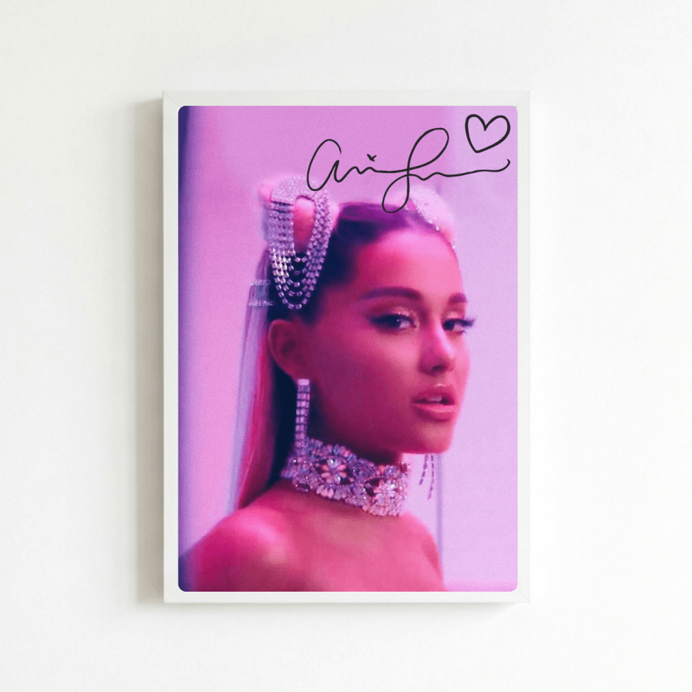 Ariana Grande - Thank U Next Poster with Frame - Vibes DistrictAriana Grande - Thank U Next Poster with Frame poster NeroVibes District