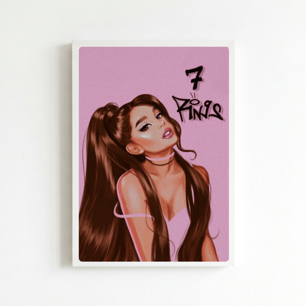 Ariana Grande - Thank U Next Poster with Frame - Vibes DistrictAriana Grande - Thank U Next Poster with Frame poster NeroVibes District