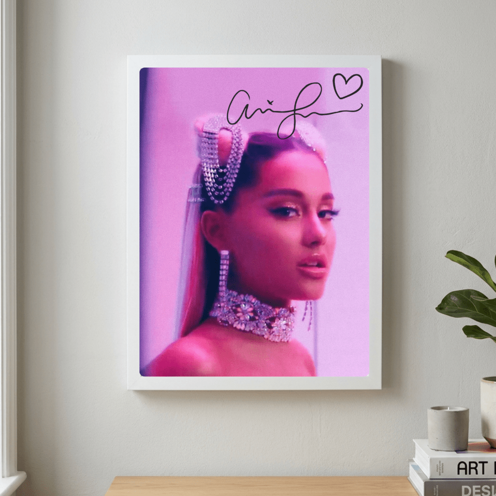 Ariana Grande - Thank U Next Poster with Frame - Vibes DistrictAriana Grande - Thank U Next Poster with Frame poster NeroVibes District