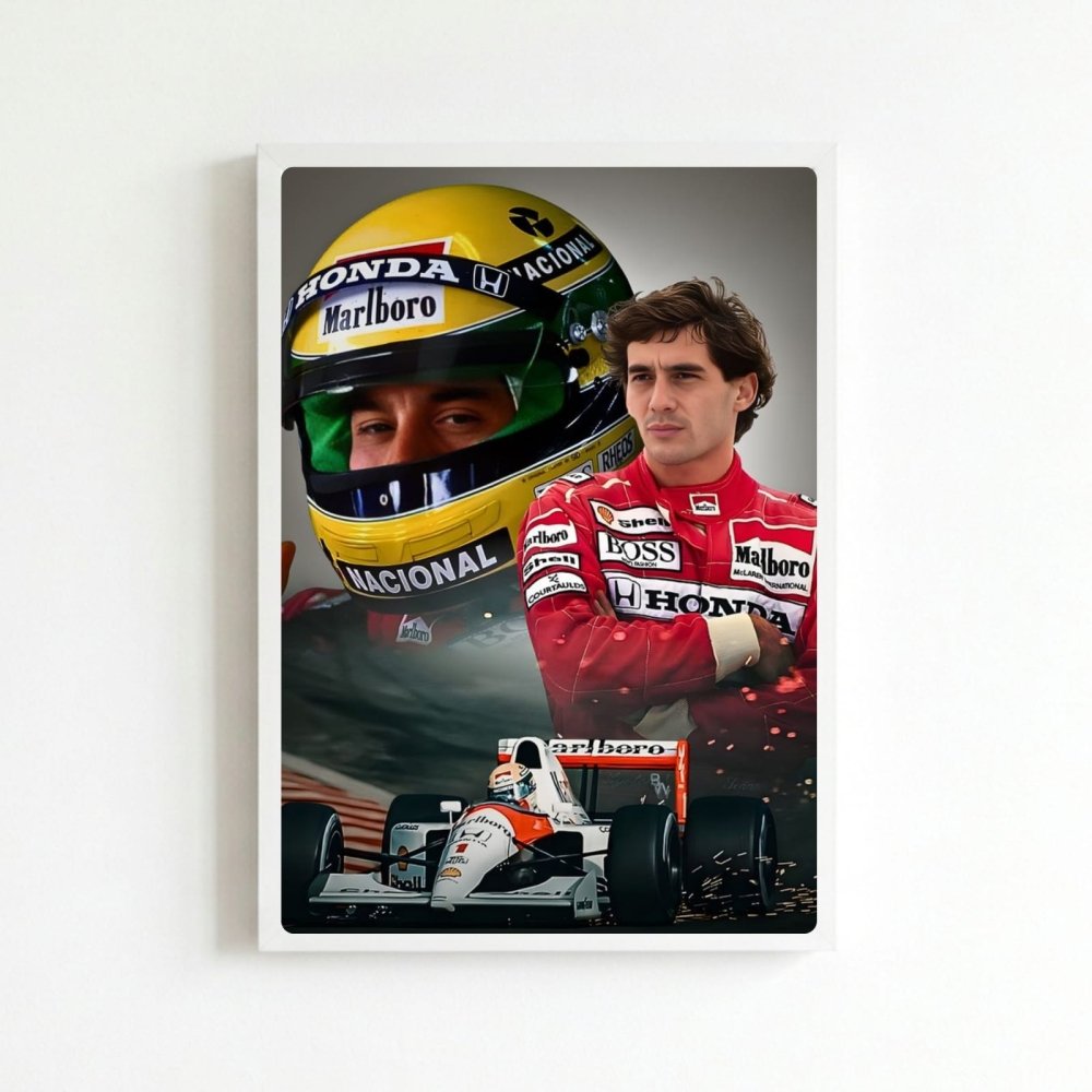 ayrton senna f1 mclaren - Vibes Districtayrton senna f1 mclaren poster BiancoVibes District