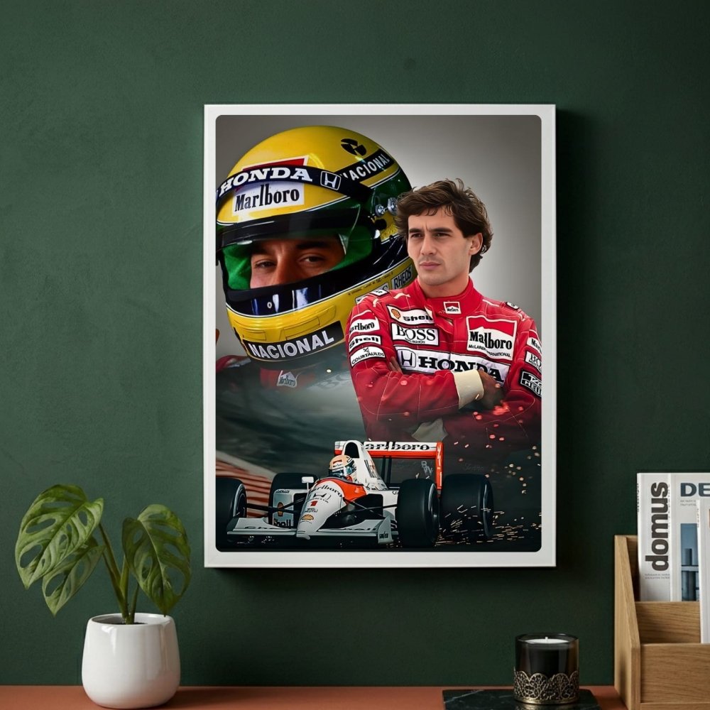 ayrton senna f1 mclaren - Vibes Districtayrton senna f1 mclaren poster BiancoVibes District