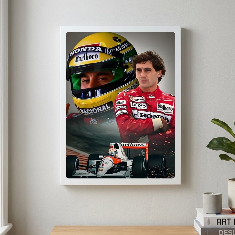 ayrton senna f1 mclaren - Vibes Districtayrton senna f1 mclaren poster BiancoVibes District