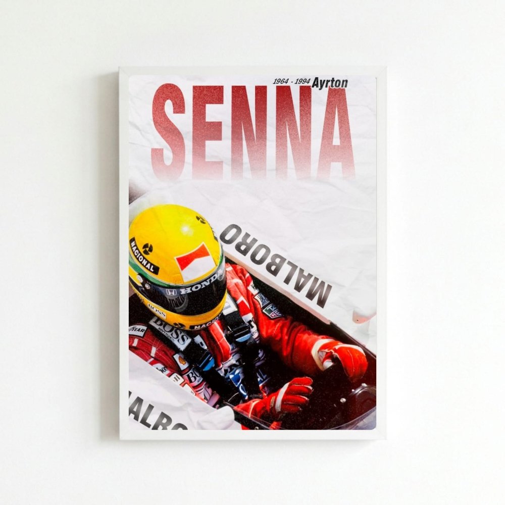 ayrton senna f1 mclaren - Vibes Districtayrton senna f1 mclaren poster BiancoVibes District