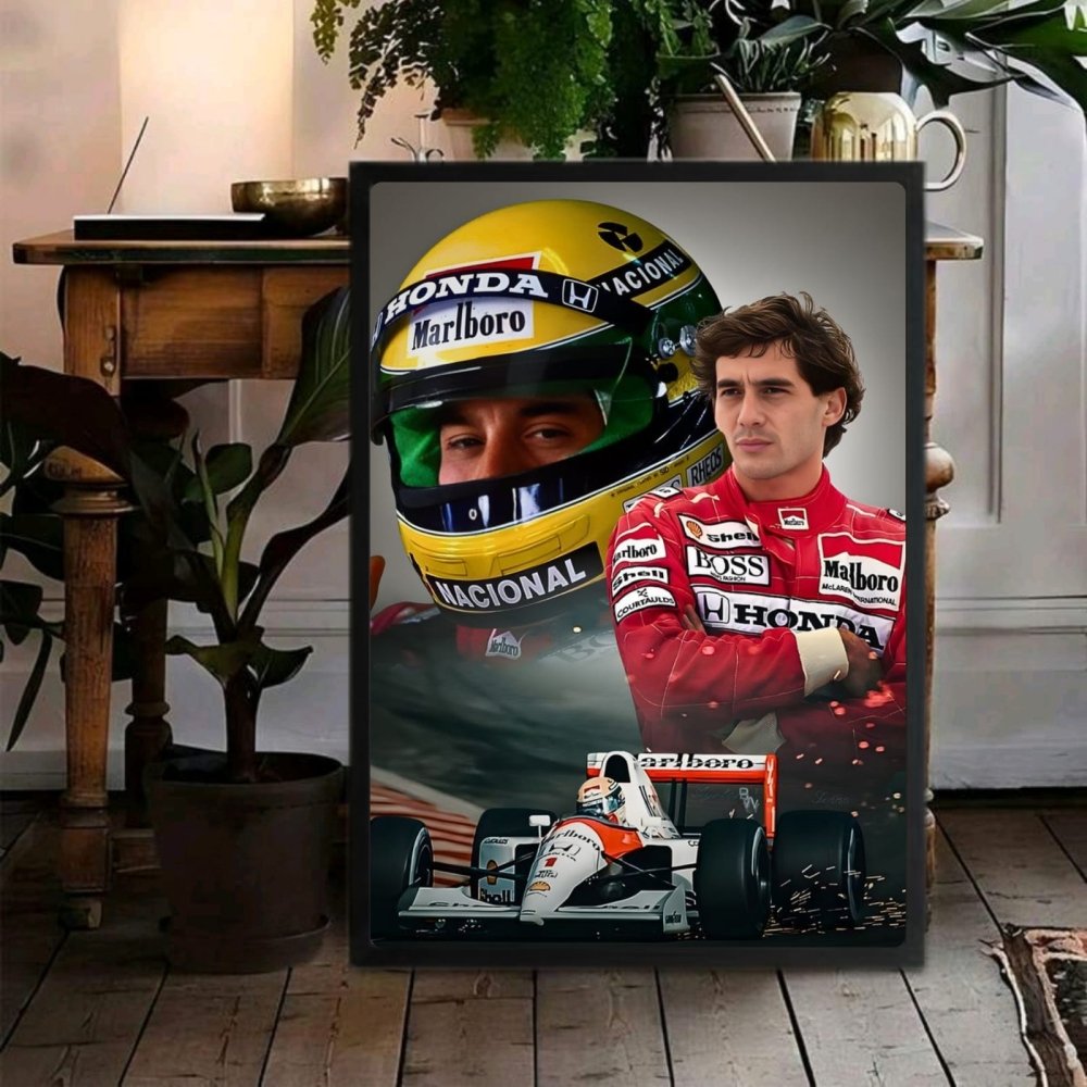 ayrton senna f1 mclaren - Vibes Districtayrton senna f1 mclaren poster BiancoVibes District