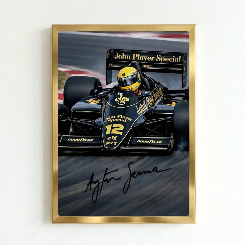 ayrton senna - lotus - Vibes Districtayrton senna - lotus poster GoldVibes District
