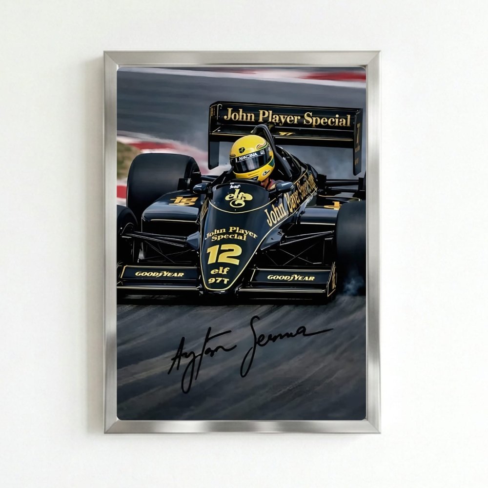 ayrton senna - lotus - Vibes Districtayrton senna - lotus poster SilverVibes District