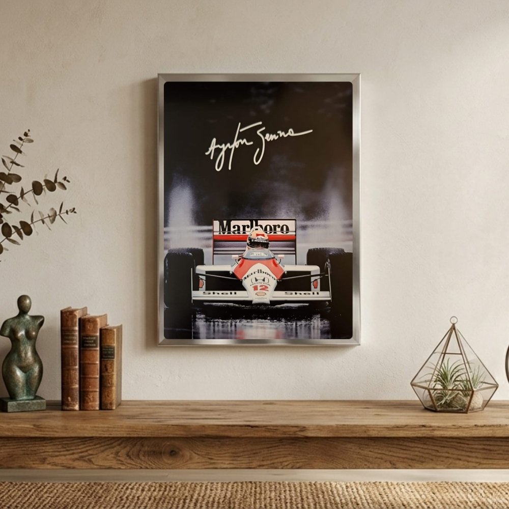 ayrton senna - mclaren - Vibes Districtayrton senna - mclaren poster SilverVibes District