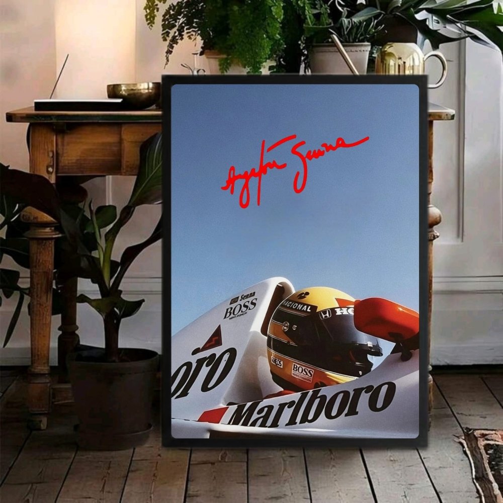 ayrton senna mclaren - Vibes Districtayrton senna mclaren poster SilverVibes District