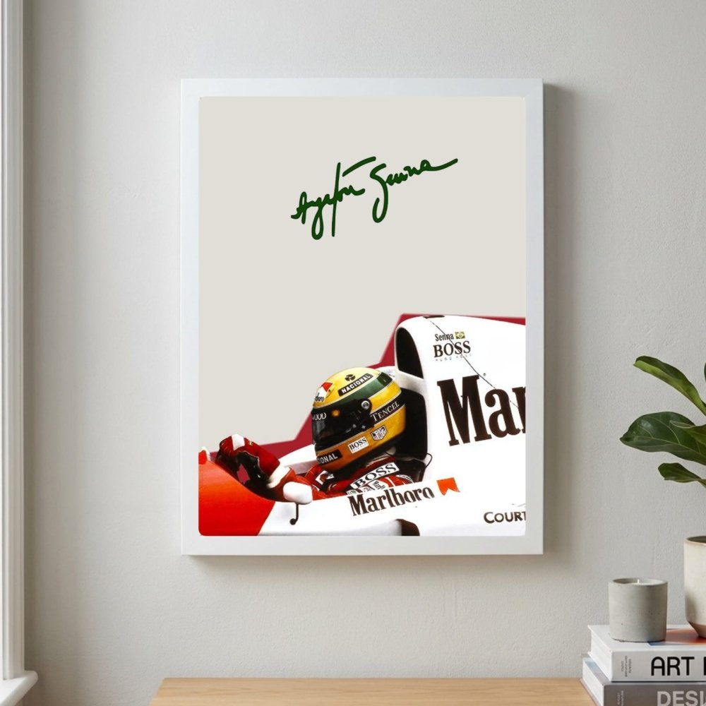 ayrton senna mclaren - Vibes Districtayrton senna mclaren poster BiancoVibes District