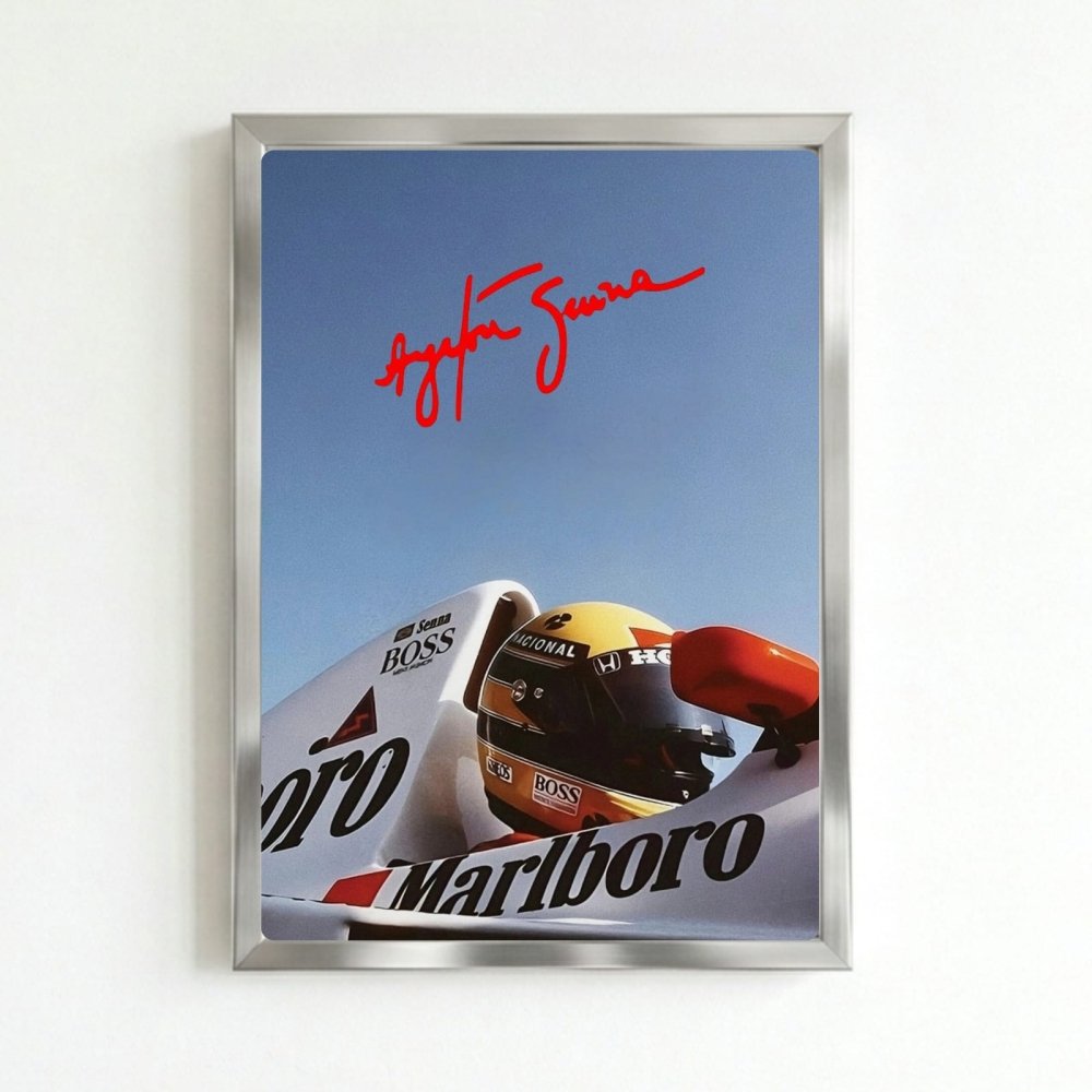 ayrton senna mclaren - Vibes Districtayrton senna mclaren poster SilverVibes District