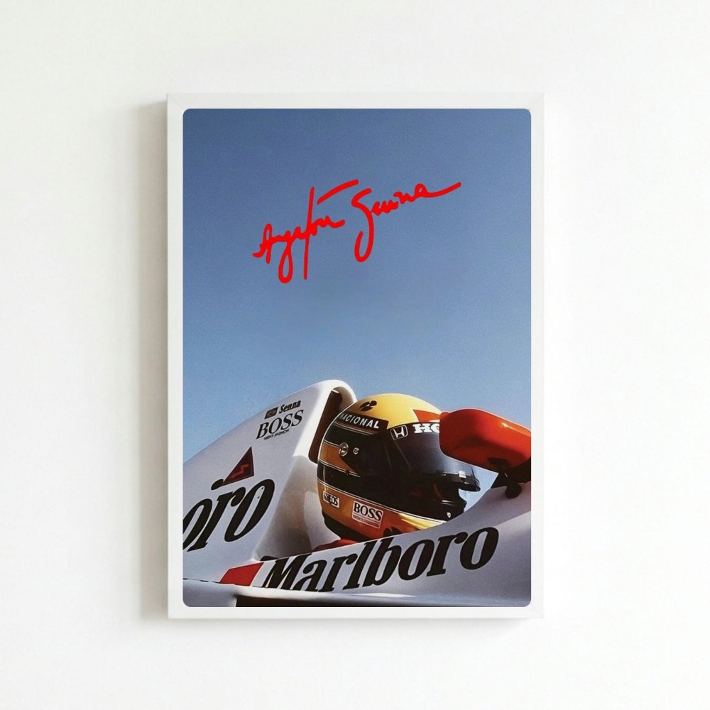 ayrton senna mclaren - Vibes Districtayrton senna mclaren poster BiancoVibes District